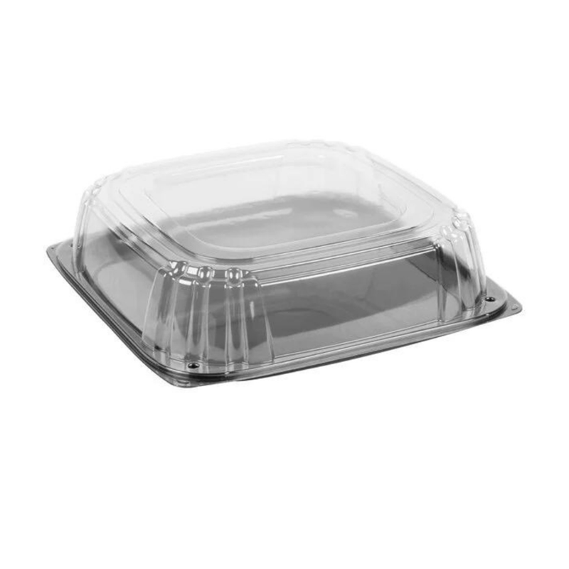 16" Square Platter with Clear Dome Lid