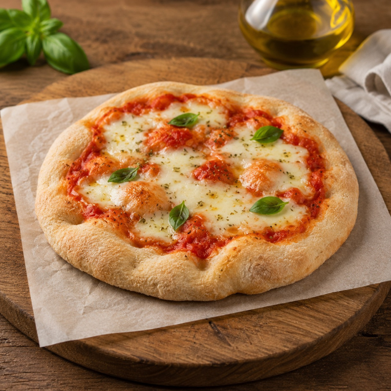 cooked pizza