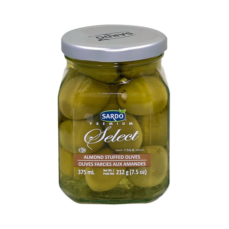 Almond Stuffed Olives, Premium Select Sardo