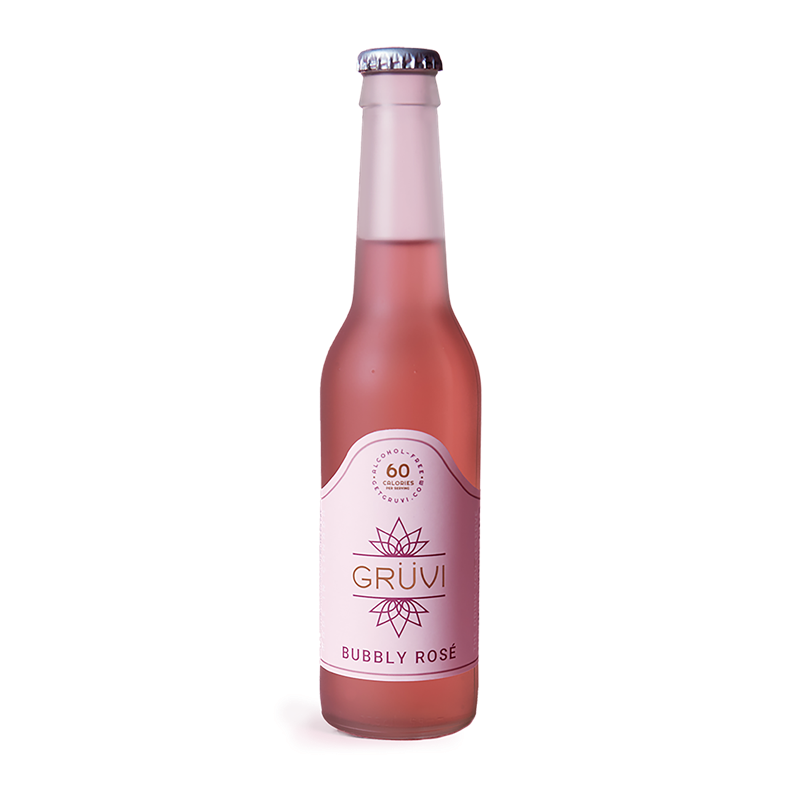 Gruvi Bubbly Rose Bottle Front