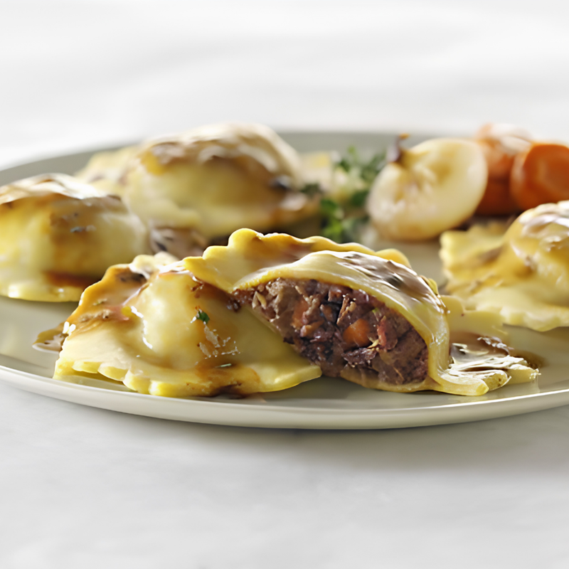 ravioli in plate