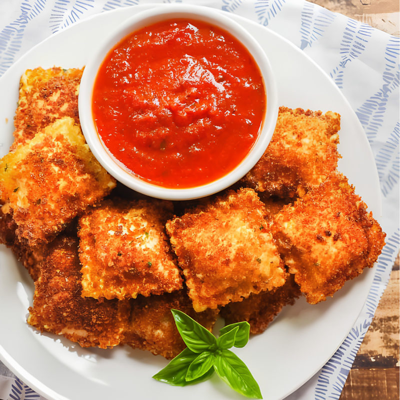 ravioli in plate