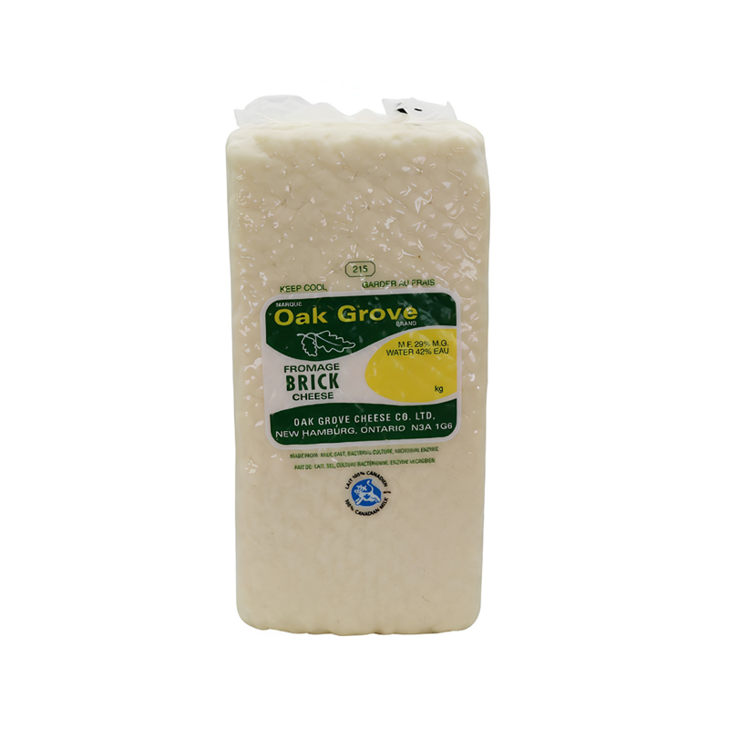 Cured Brine Brick Cheese (bulk), Oak Groove