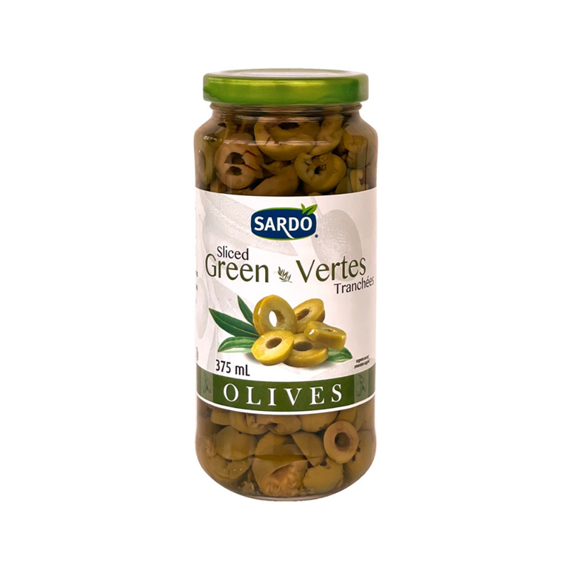 Green Olives Sliced, Sardo
