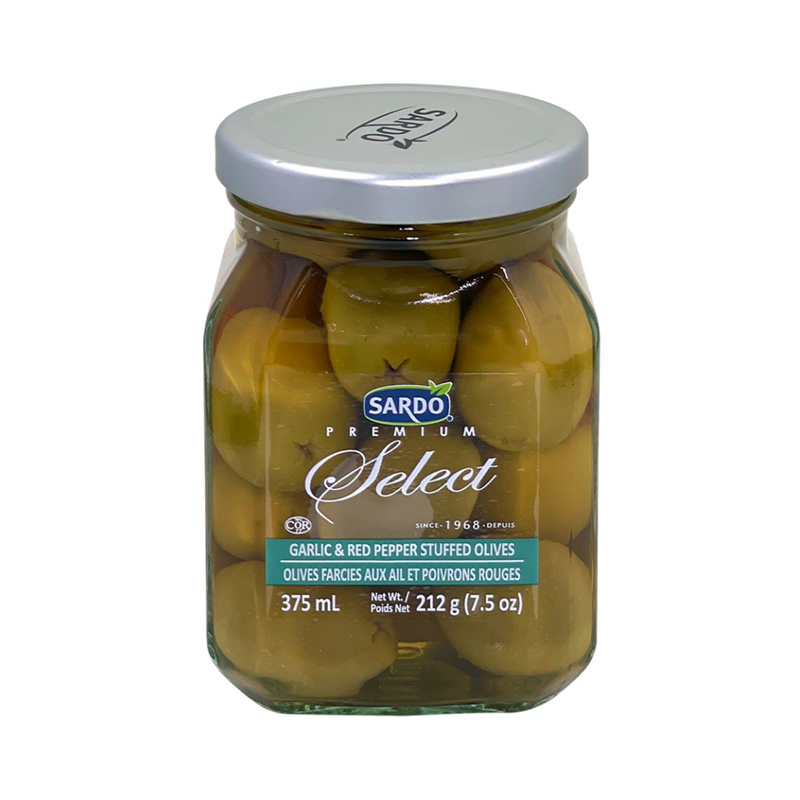 Green Olives with Garlic & Red Pepper, Sardo