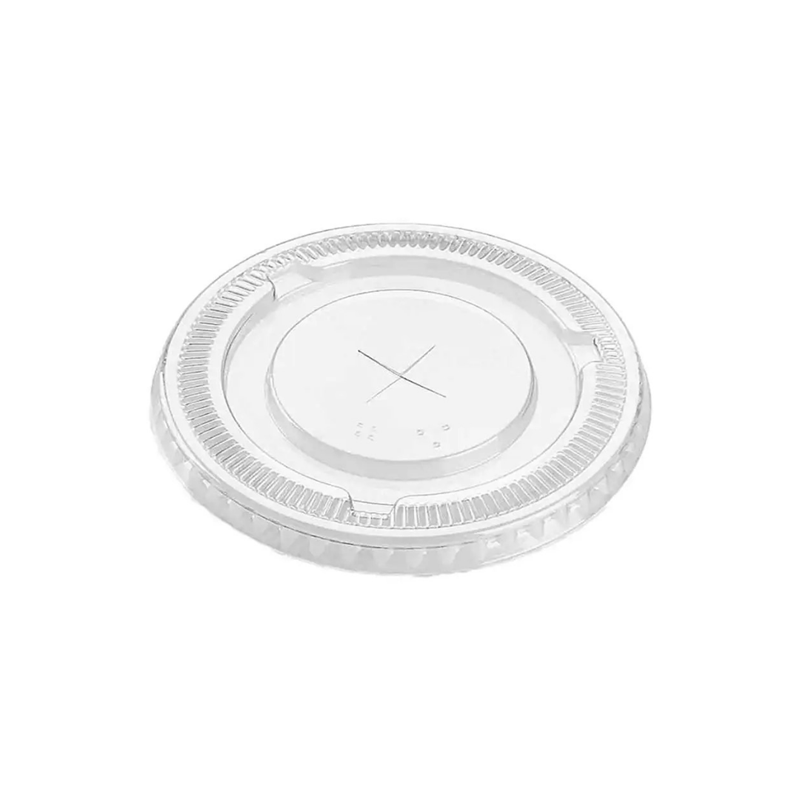 Lids for Clear Cups 16-24oz, PET with X Slot