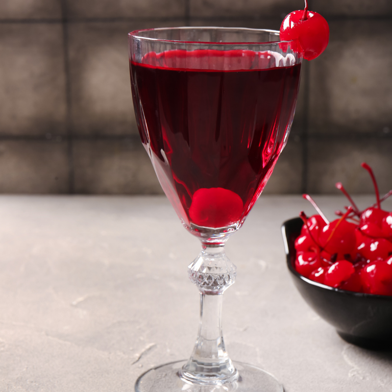 cherry in cocktail