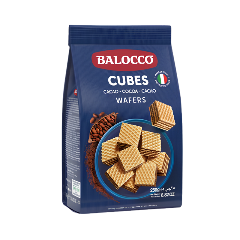 Mini Cocoa Wafers 125g, Balocco