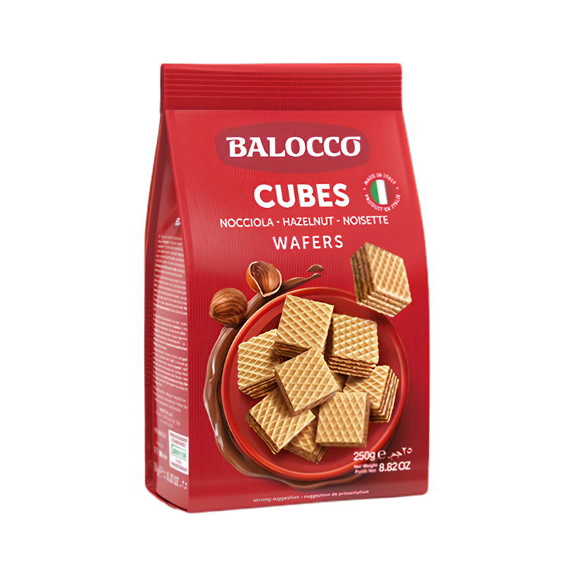 Mini Hazelnut Wafers 125g, Balocco