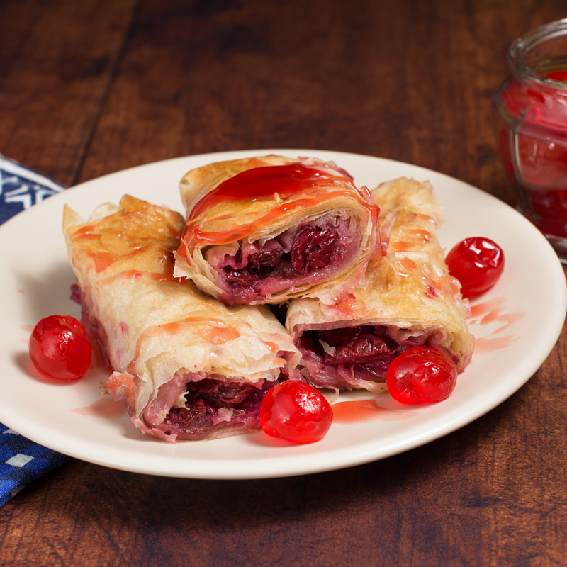 cherries in plate