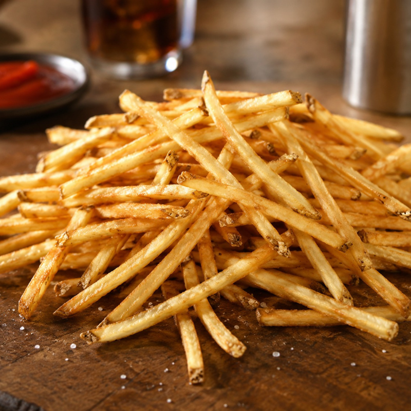 fries in plate