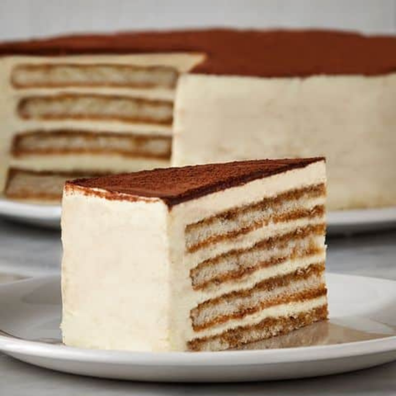 Tiramisu Mascarpone, Pre-Cut, Beaux Gateaux
