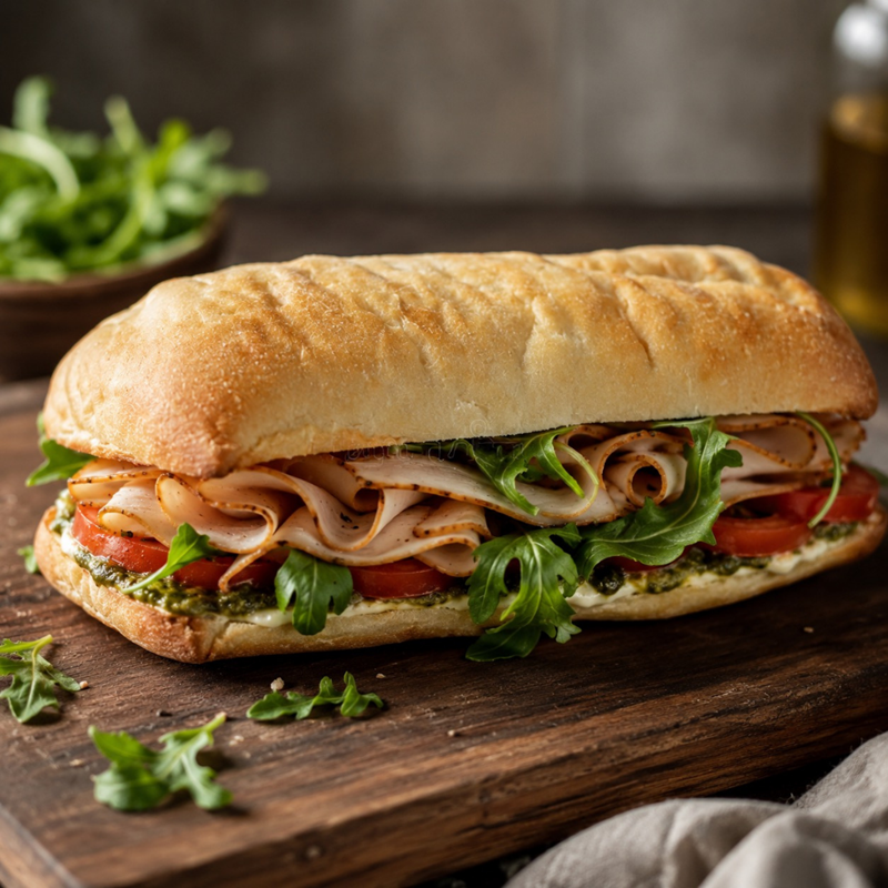 ciabatta in plate